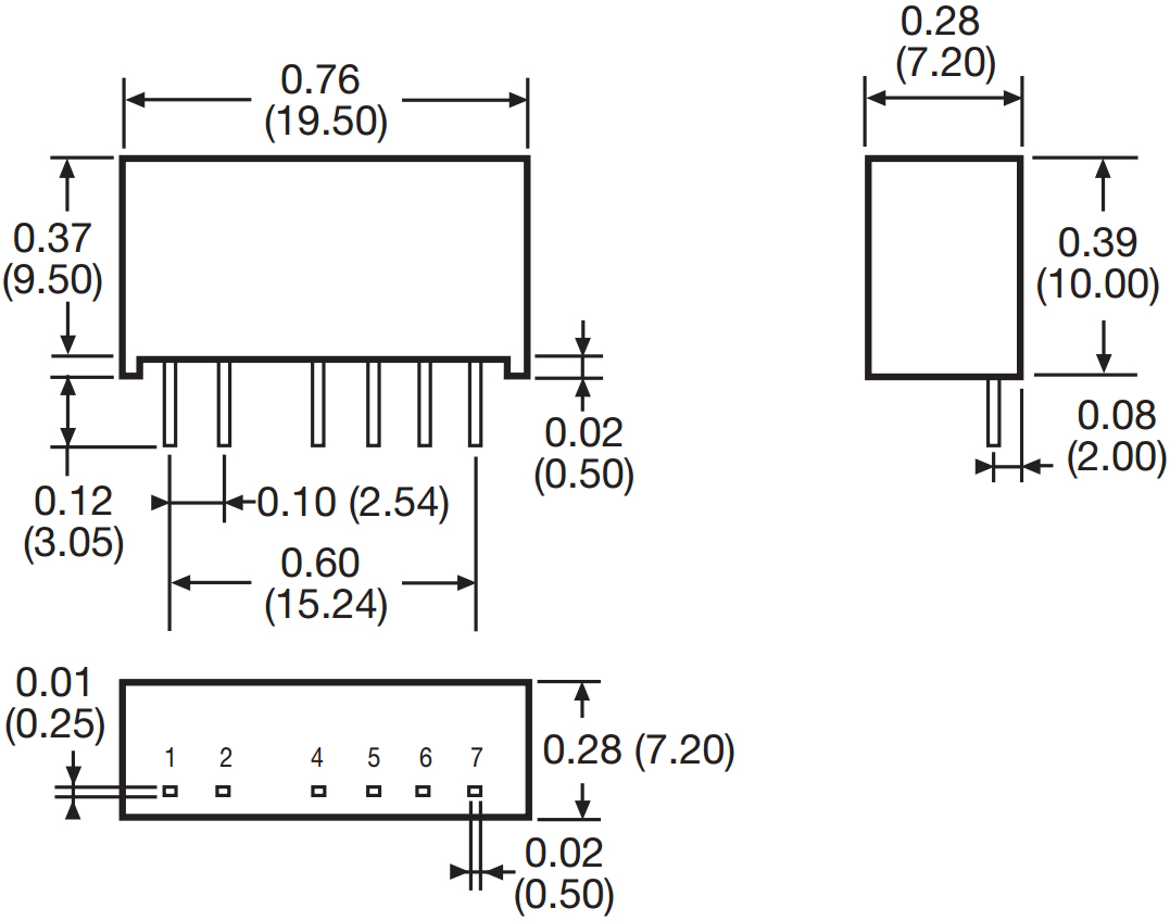 ממיר מתח SIP DC XP POWER IF0509S
